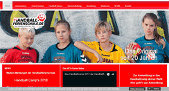 Desktop Screenshot of handball-ferienschule.de