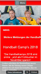 Mobile Screenshot of handball-ferienschule.de