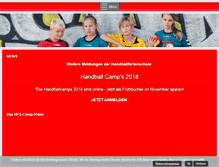 Tablet Screenshot of handball-ferienschule.de
